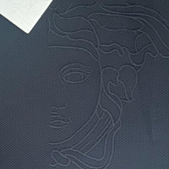 Versace Collection Men's Medusa Face Black Short Sleeve Polo Shirt Sz S NWT $355